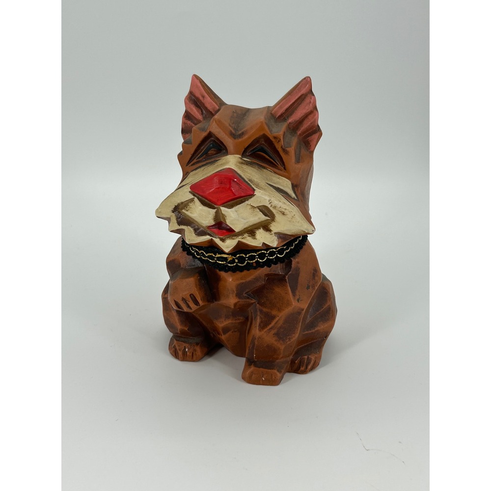 Vintage Napcoware M-6915 Cat Coin Bank Figural Folk Art Retro Kitty 5.5"